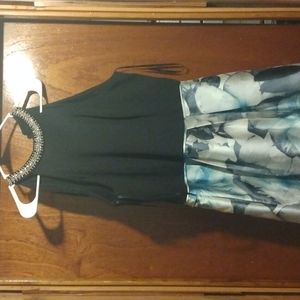 A blue dress with pockets